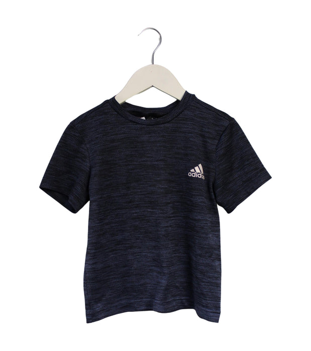 A Blue Active Tops from Adidas in size 5T for boy. (Front View)