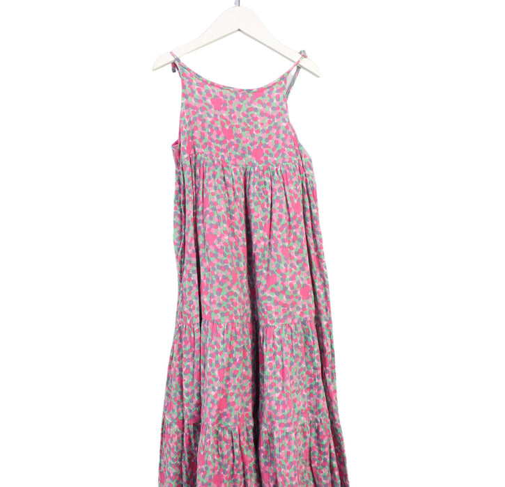 A Pink Sleeveless Dresses from Bonpoint in size 10Y for girl. (Front View)