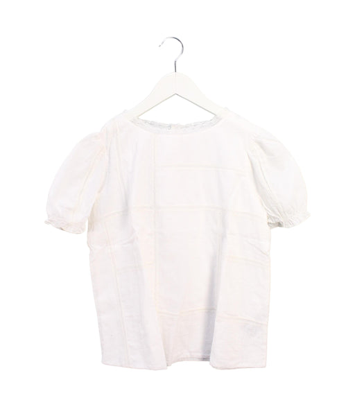 A White Short Sleeve Tops from Bonpoint in size 12Y for girl. (Front View)