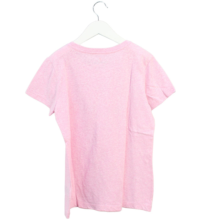 A Pink Short Sleeve T Shirts from Crewcuts in size 10Y for girl. (Back View)