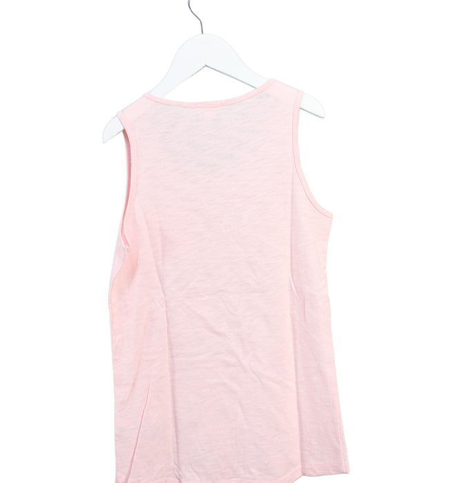 A Pink Sleeveless Tops from Crewcuts in size 12Y for girl. (Back View)