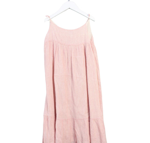 A Pink Sleeveless Dresses from Bonpoint in size 8Y for girl. (Front View)