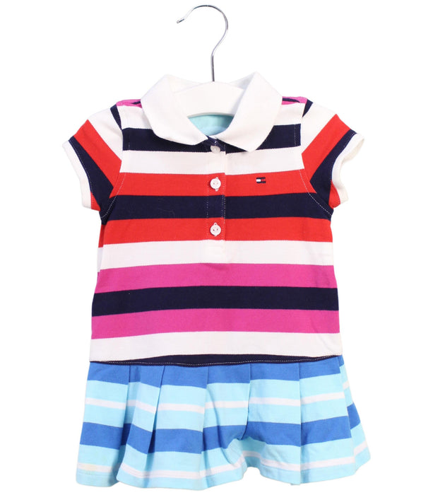 A Multicolour Short Sleeve Dresses from Tommy Hilfiger in size 6-12M for girl. (Front View)