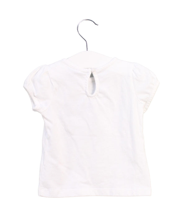 A White Short Sleeve Tops from Janie & Jack in size 12-18M for girl. (Back View)