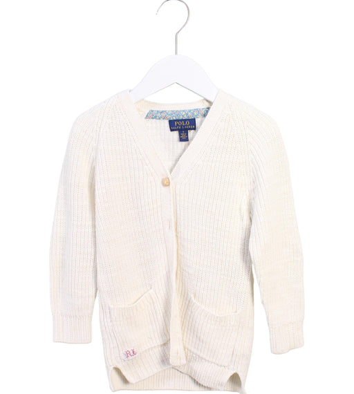 A White Cardigans from Polo Ralph Lauren in size 4T for girl. (Front View)