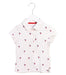 A White Short Sleeve Polos from Tommy Hilfiger in size 4T for boy. (Front View)