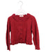 A Red Cardigans from Souris Mini in size 4T for girl. (Front View)