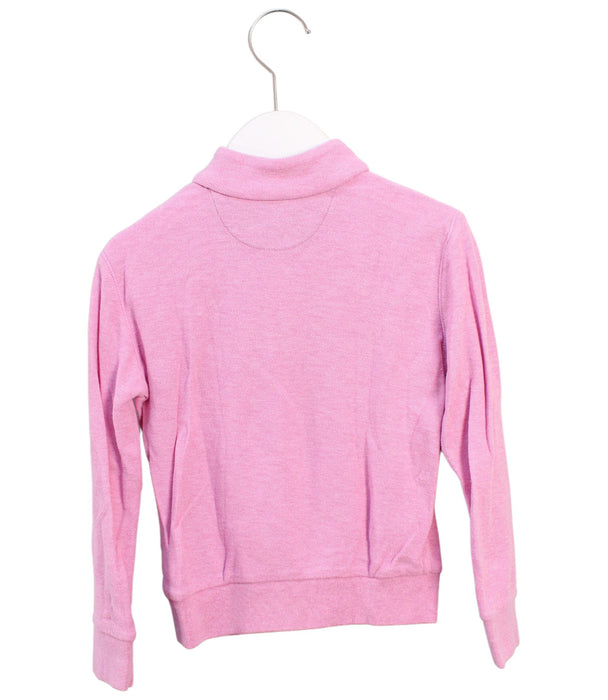 A Pink Zippered Sweatshirts from Polo Ralph Lauren in size 4T for girl. (Back View)