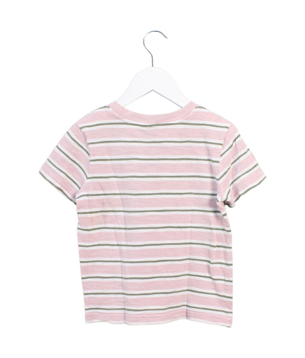 A Pink Short Sleeve T Shirts from Janie & Jack in size 3T for girl. (Back View)