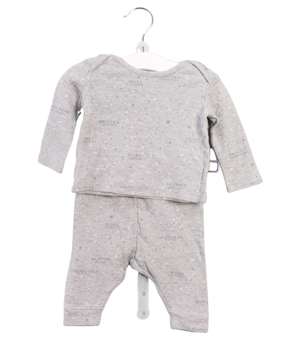 A Grey Pyjama Sets from Ralph Lauren in size 0-3M for neutral. (Front View)