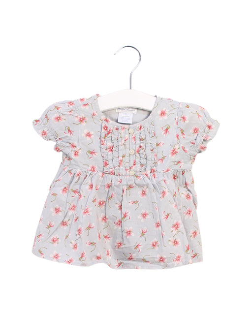 A Blue Short Sleeve Tops from Ralph Lauren in size 3-6M for girl. (Front View)