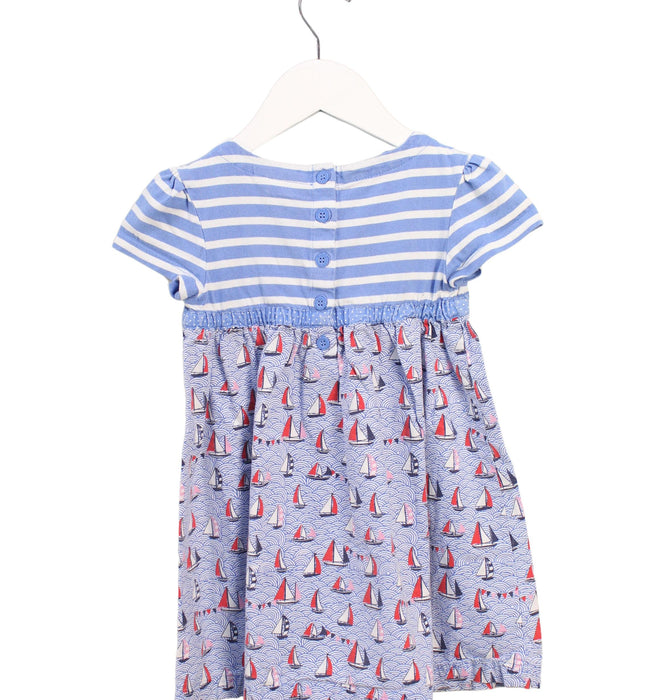 A Blue Short Sleeve Dresses from Jojo Maman Bébé in size 2T for girl. (Back View)