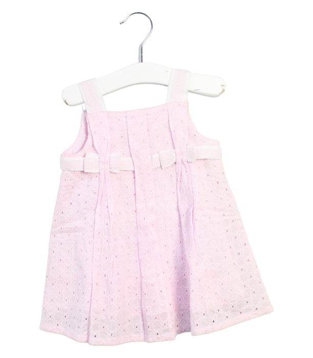 A Pink Sleeveless Dresses from Mayoral in size 6-12M for girl. (Front View)