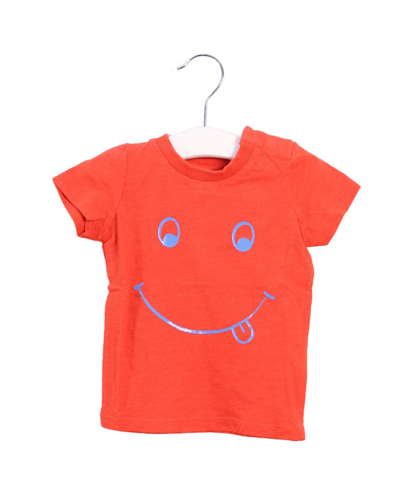 A Red Short Sleeve T Shirts from Seed in size 0-3M for neutral. (Front View)