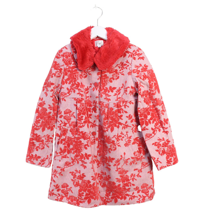 A Red Coats from Kingkow in size 10Y for girl. (Front View)