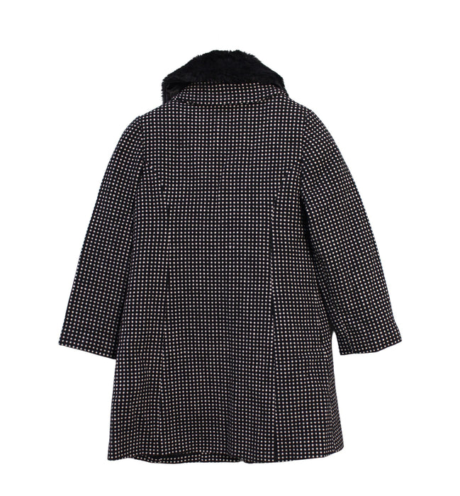 A Black Coats from Kingkow in size 8Y for girl. (Back View)