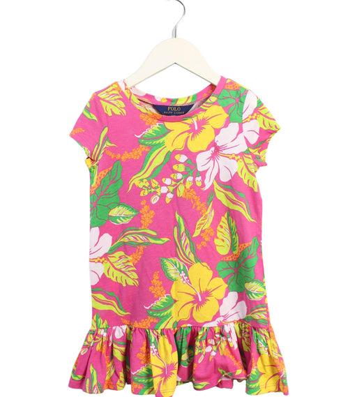 A Multicolour Short Sleeve Dresses from Polo Ralph Lauren in size 4T for girl. (Front View)