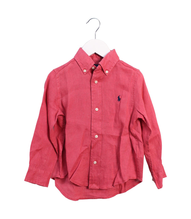 A Red Shirts from Ralph Lauren in size 3T for boy. (Front View)