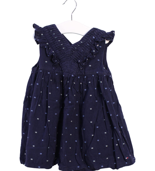 A Navy Sleeveless Dresses from Tommy Hilfiger in size 2T for girl. (Front View)