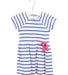 A Blue Short Sleeve Dresses from Petit Bateau in size 12-18M for girl. (Front View)