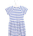 A Blue Short Sleeve Dresses from Petit Bateau in size 12-18M for girl. (Back View)