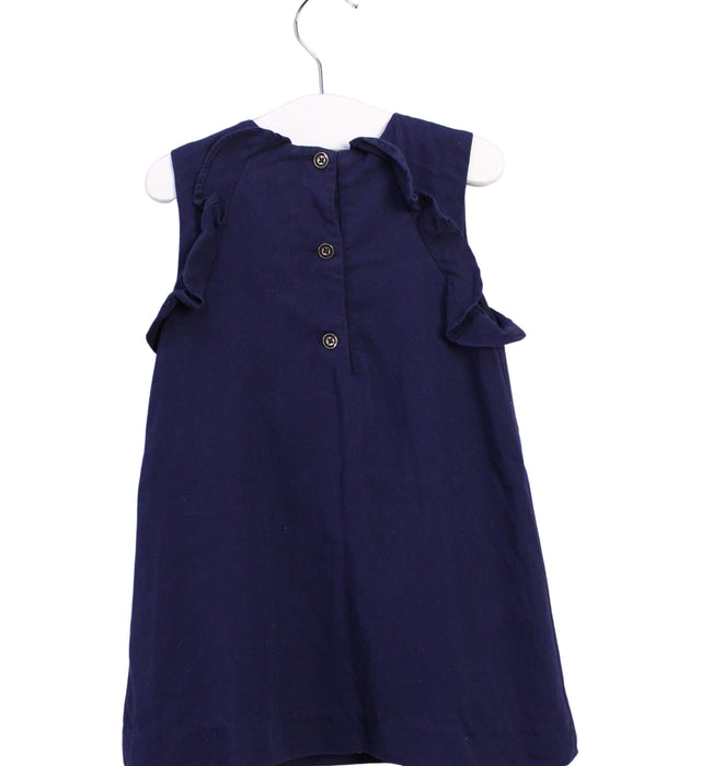 A Navy Sleeveless Dresses from Tommy Hilfiger in size 12-18M for girl. (Back View)