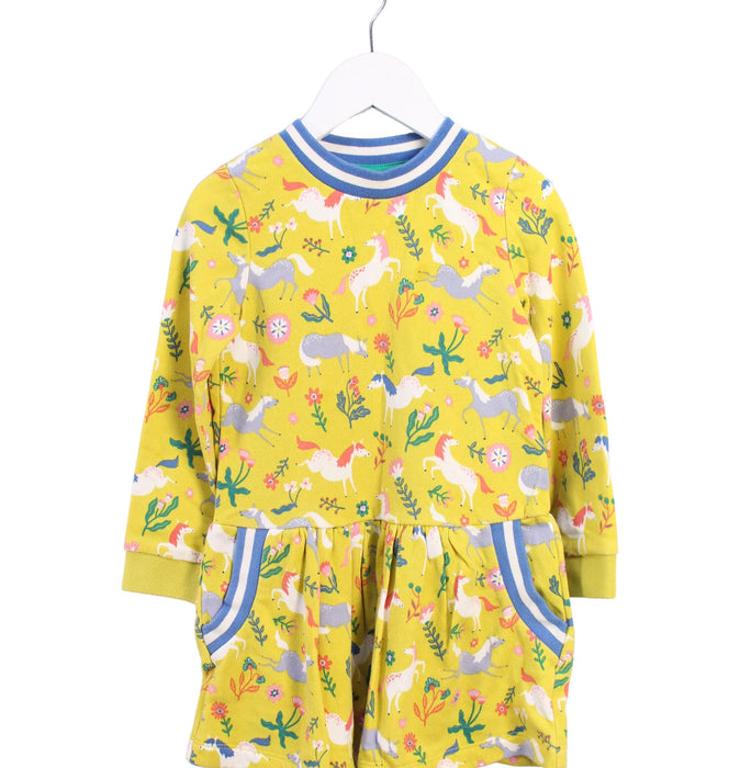 A Yellow Long Sleeve Dresses from Boden in size 3T for girl. (Front View)