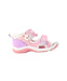 A Pink Sandals from Miki House in size 3T for girl. (Back View)