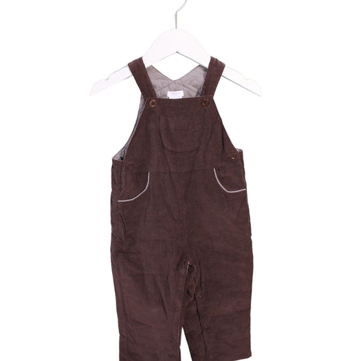 A Brown Sleeveless Jumpsuits from Jacadi in size 3-6M for boy. (Front View)