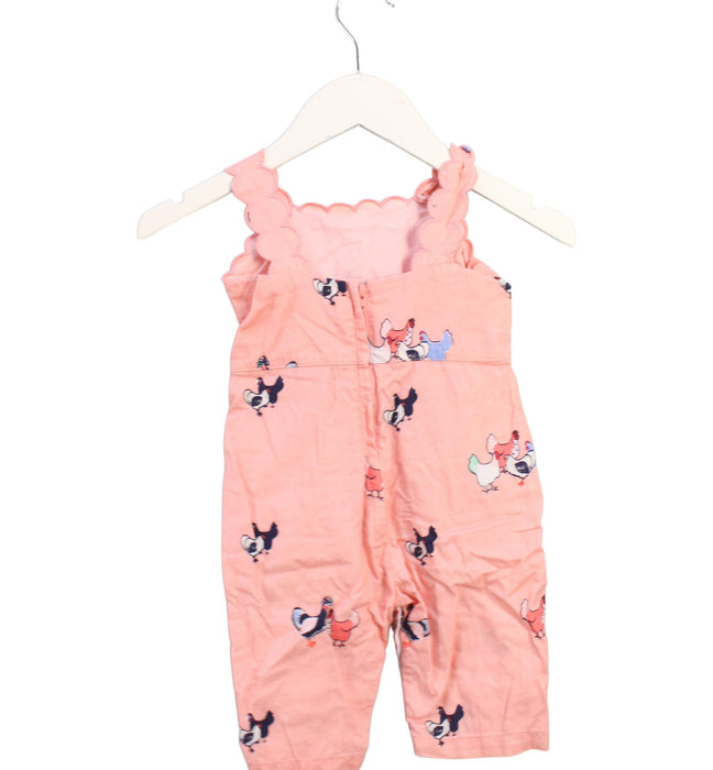 A Pink Sleeveless Rompers from Petit Peony in size 6-12M for girl. (Back View)