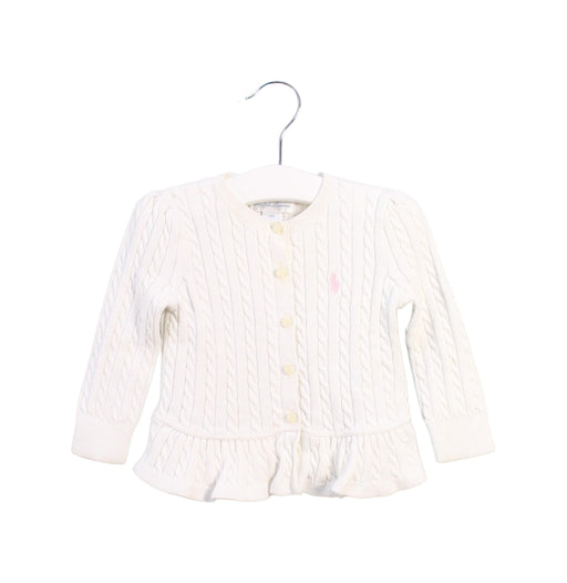 A White Cardigans from Ralph Lauren in size 6-12M for girl. (Front View)