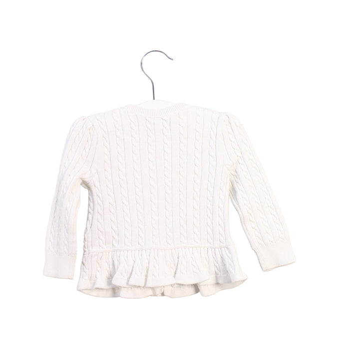 A White Cardigans from Ralph Lauren in size 6-12M for girl. (Back View)