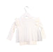 A White Long Sleeve Tops from Haruurara in size 12-18M for girl. (Back View)