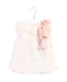 A White Sleeveless Tops from Nanos in size 6-12M for girl. (Front View)