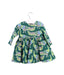 A Green Long Sleeve Dresses from Pink Chicken in size 3-6M for girl. (Back View)