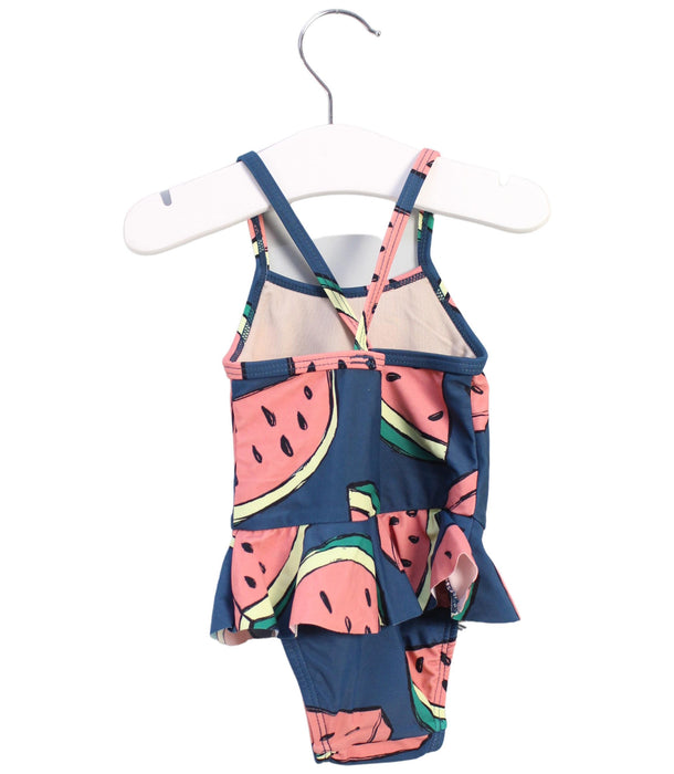 A Green Swimsuits from Tea in size 3-6M for girl. (Back View)