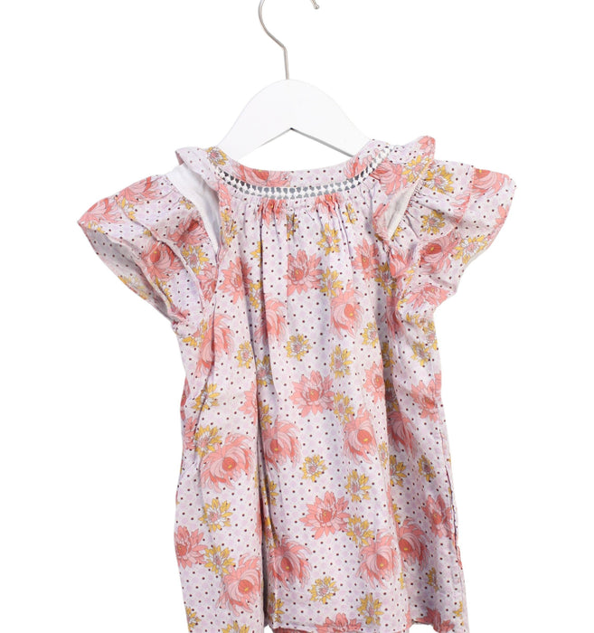 A Multicolour Short Sleeve Dresses from Velveteen in size 12-18M for girl. (Back View)