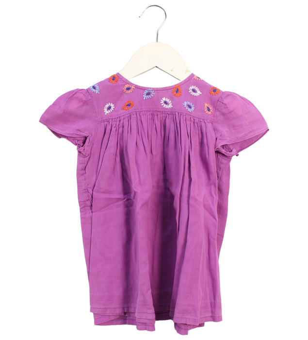 A Purple Short Sleeve Dresses from Velveteen in size 12-18M for girl. (Front View)