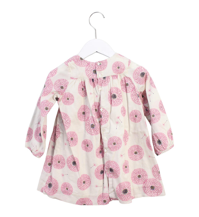 A Pink Long Sleeve Dresses from Bonpoint in size 3T for girl. (Back View)