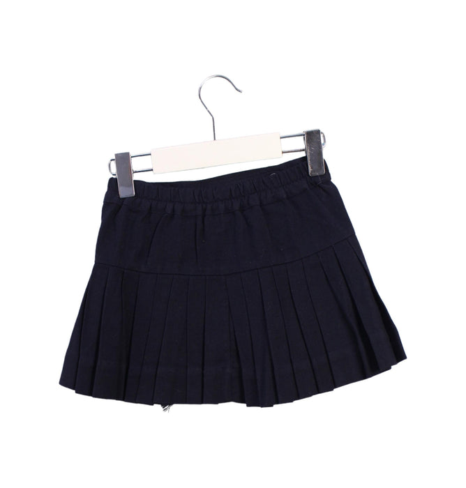 A Navy Short Skirts from Velveteen in size 3T for girl. (Back View)