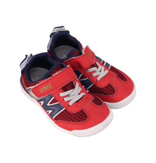 A Red Sneakers from IFME in size 5T for boy. (Front View)