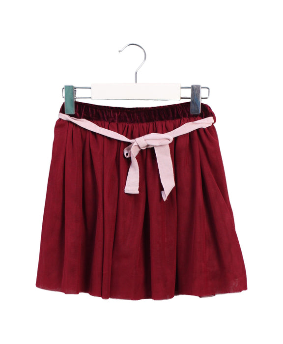 A Burgundy Tulle Skirts from Special Day in size 6T for girl. (Front View)