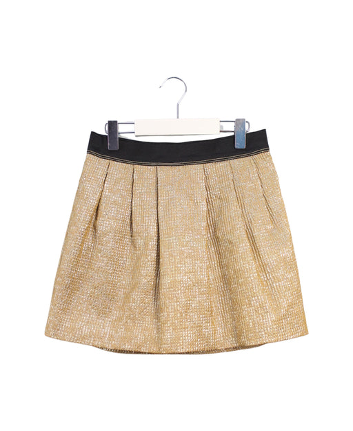 A Gold Short Skirts from Crewcuts in size 12Y for girl. (Front View)