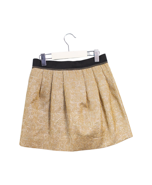 A Gold Short Skirts from Crewcuts in size 12Y for girl. (Back View)