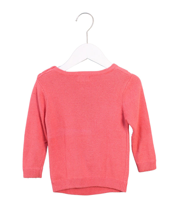 A Pink Knit Sweaters from Kingkow in size 18-24M for girl. (Back View)