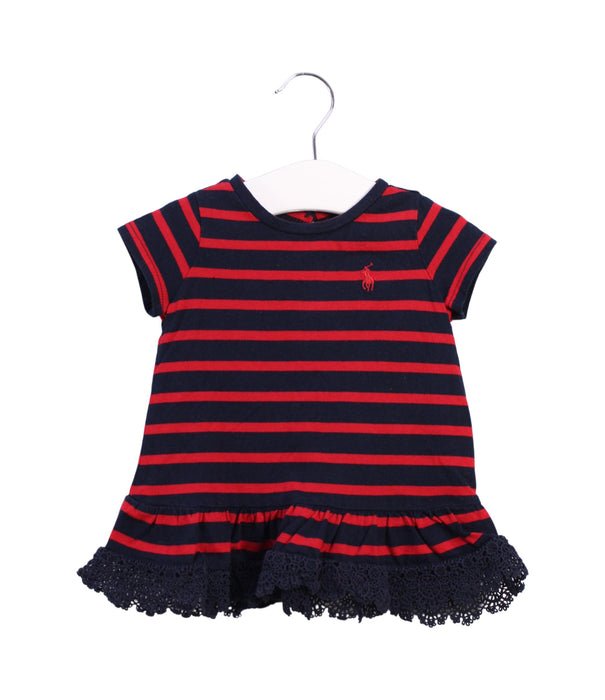 A Red Shorts Sets from Ralph Lauren in size 0-3M for girl. (Front View)