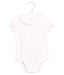 A White Short Sleeve Bodysuits from Nanos in size 3-6M for girl. (Front View)