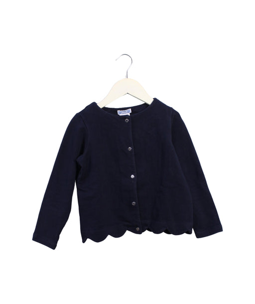 A Black Cardigans from Jacadi in size 6T for girl. (Front View)