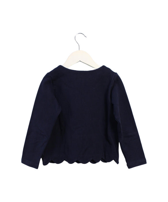 A Black Cardigans from Jacadi in size 6T for girl. (Back View)