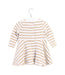 A White Long Sleeve Dresses from Petit Bateau in size 3-6M for girl. (Back View)